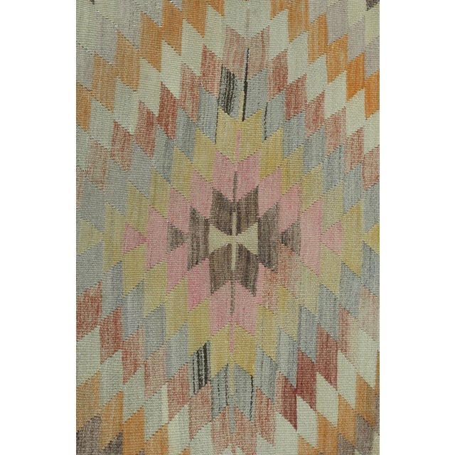 Stone Gray Mid 20th Century Vintage Turkish Kilim Rug-5′8″ × 10′ For Sale - Image 8 of 13