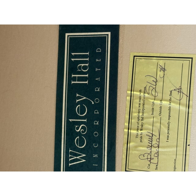 Transitional Pair Wesley Hall Lounge Chairs For Sale - Image 3 of 17