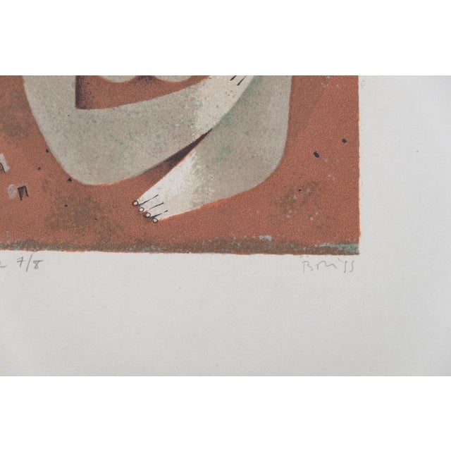 Samy Briss, Le coquelicot, Nude, Screen Print For Sale - Image 6 of 7