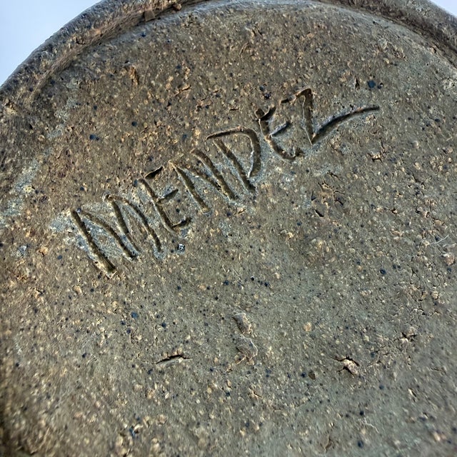 Late 20th Century Signed Louis Mendez Sculptural Ceramic Figural Pitcher For Sale - Image 13 of 13