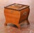 19th Century French Walnut Coal Scuttle With Brass Mounts and Zinc Liner For Sale - Image 9 of 16