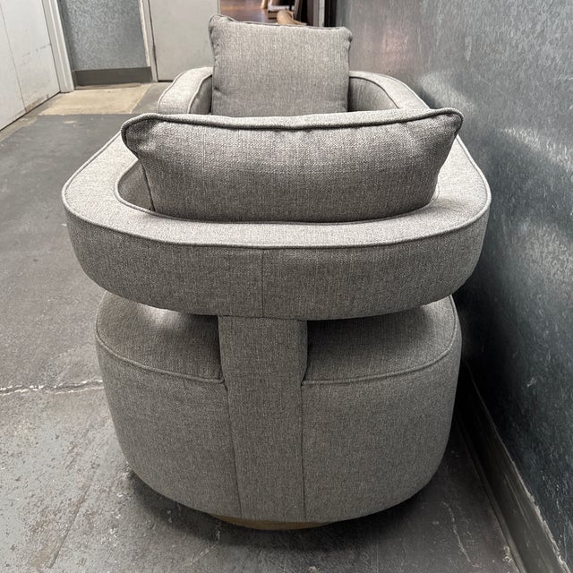 Revelation by Uttermost Nixon Swivel Chairs, Pair For Sale In San Francisco - Image 6 of 12