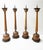 Set of 4 large antique French 19th century wooden candlesticks. This set of candlesticks are early 19th century and...