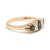 Modern Vintage 1.08ctw Sapphire and Diamond Band Ring, 14k Yellow Gold, Ring Size 6.25 For Sale - Image 3 of 6