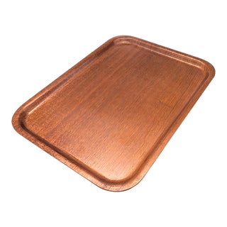 1960s Silva Teak Laminate Serving Tray For Sale