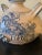 Vintage Italian Hand Painted Blue and White Faience Pottery Jug Vase For Sale In South Bend - Image 6 of 12