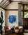 Abstract Blue Textured Wall Art For Sale - Image 4 of 9