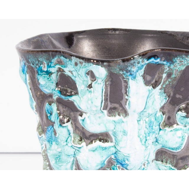 Ceramic Écume De Mer French Fat Lava Ceramic Vase Designed by Le Cyclope For Sale - Image 7 of 9
