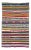 Colorful Striped Vintage Kilim Rug For Sale