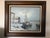 Vintage European Harbor Oil Painting Fishing Boats Seascape Framed Signed For Sale - Image 12 of 12