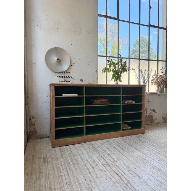 1950s Oak Cabinet with Compartments and Shelves, 1900s For Sale - Image 5 of 18