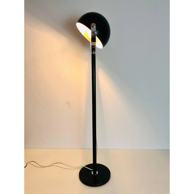 Black Midcentury Green Space Age Floor Lamp, Germany, 1960s For Sale - Image 8 of 8