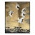 Gold Leaf Hand‑Painted Flying Crane Chinoiserie Wall Panels For Sale