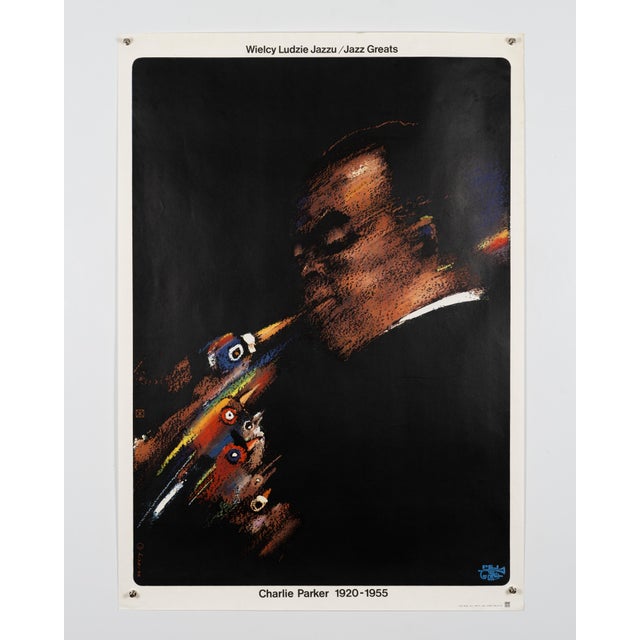 Charlie Parker Music Poster from Waldemar Swierzy, 1979 For Sale - Image 9 of 9