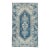 Vintage Circa 1940 Blue Turkish Oushak Hand Knotted Wool Rug 3ft 2in X 5ft 7in For Sale
