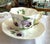 Shelley, English Porcelain Spring Flowers Set of 6 Teacups & Saucers For Sale - Image 9 of 15