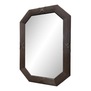 20th Century Harrison Van Horn Ribbon and Reed Mirror For Sale