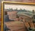 American Mid-Century Modernist Oil Pastel Landscape Painting, Signed Bower For Sale - Image 3 of 16