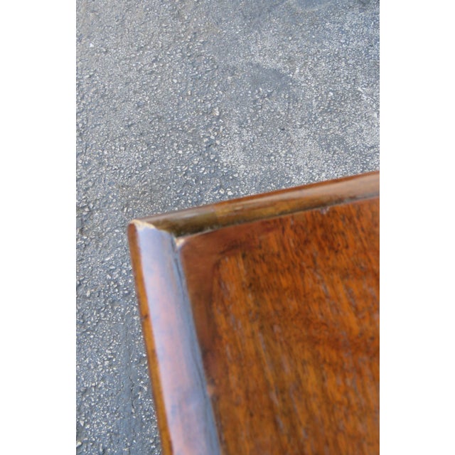 Brown Early 20th Century Large Carved Bench Cedar Chest Blanket Trunk For Sale - Image 8 of 12