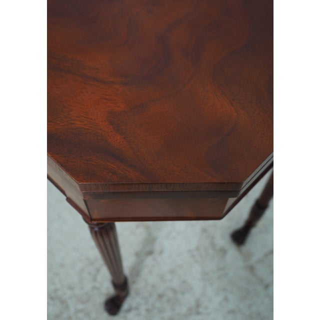 Baker Furniture Company Baker Colonial Williamsburg Mahogany Game Table For Sale - Image 4 of 12