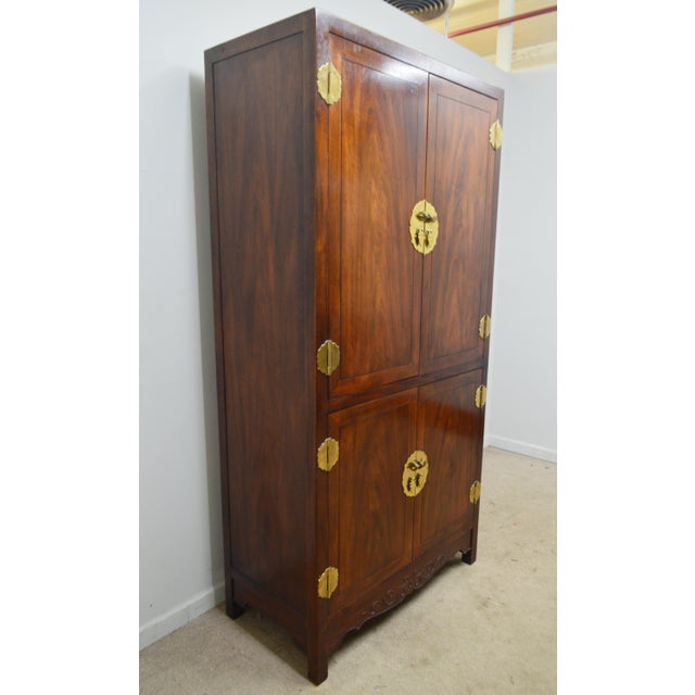Henredon Henredon Pan Asian Armoire Wardrobe Chest For Sale - Image 4 of 14