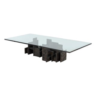 Paul Evans Skyline Bronze Resin Coffee Table, 1971 For Sale