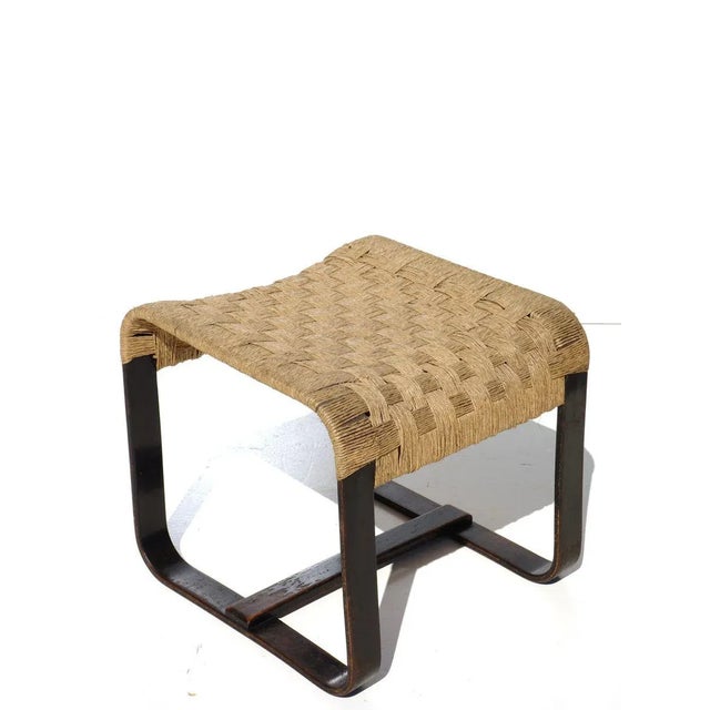 Set of Bocconi Lounge Chair & Ottoman by Giuseppe Pagano for Gino Maggioni, 1940s For Sale - Image 10 of 11