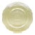 1930s Federal Glass “Patrician Spoke” Pattern Amber Yellow Serving Platter Cake Plate For Sale