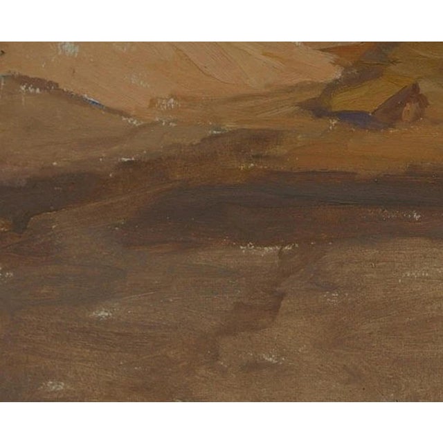 1970s 1970s Socialist Realism Oil Painting, Harvestwheat Field, 1970 44-54 For Sale - Image 5 of 6
