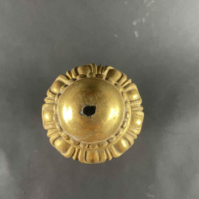 Italian Carved Wood Gilded Lamp Bases, 1800s, Set of 4 For Sale - Image 5 of 7