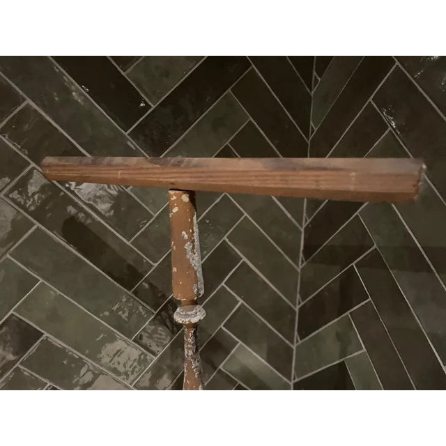 Large Turned Wooden Stand For Sale - Image 3 of 6