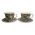 Vintage I. Godinger & Co Holly Berry Christmas Cup and Saucer - 4 pcs For Sale