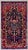Antique hand-knotted rug from the Nahavand region of western Iran, featuring a deep navy field with a prominent tree-of-...