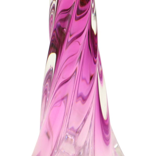Purple Crystal Table Lamp from Val Saint Lambert, 1960s For Sale - Image 10 of 15