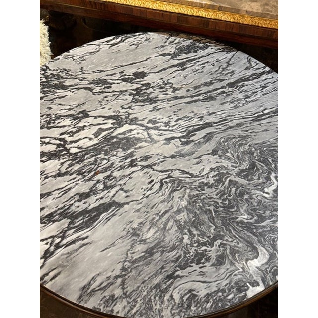 Italian Walnut Center Table For Sale - Image 4 of 5