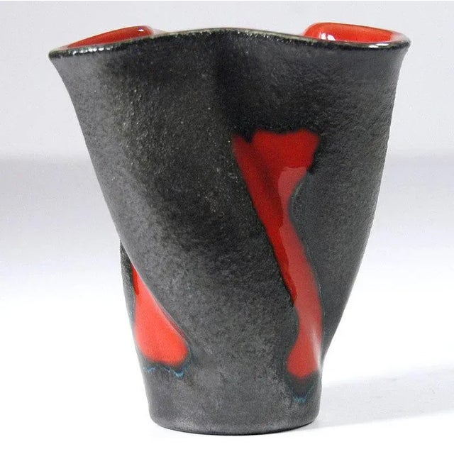 French Sculptural Vase from Elchinger, 1950s For Sale - Image 6 of 9
