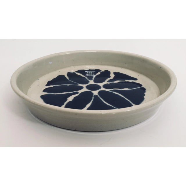 Hand Thrown Glazed Signed Artisanal Ceramic Pottery Bowl For Sale - Image 4 of 12