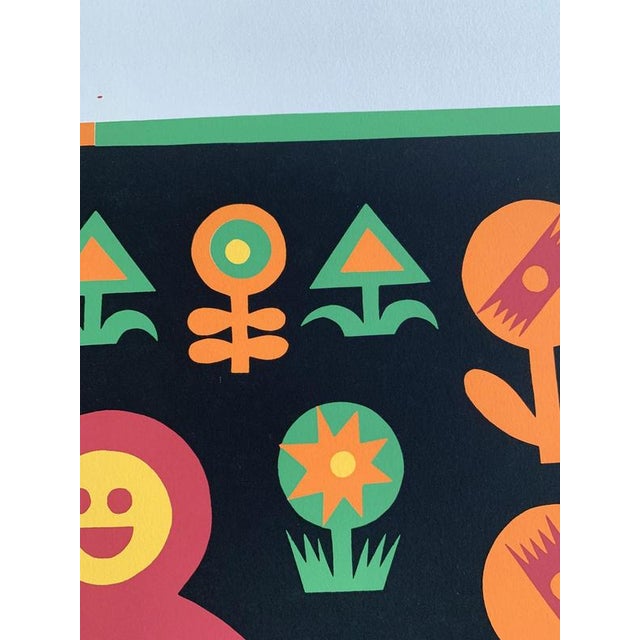 Paper Fortunato Depero, Post-Modern Figurative Composition, Multi-Colored Print on Paper, 1974 For Sale - Image 7 of 18