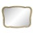 Mid Century French Provincial Style Cream Painted Frame Wall Mirror For Sale