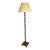 Late 20th Century Attributed to Baker Twisted Bronze Tone Floor Lamp With Custom Shade For Sale