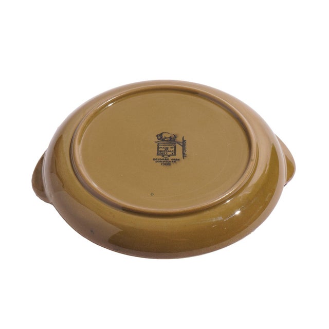 1900 - 1909 Deldare Ware "Fallowfield Hunt" Circular Tray by Buffalo Pottery, 1908 For Sale - Image 5 of 7