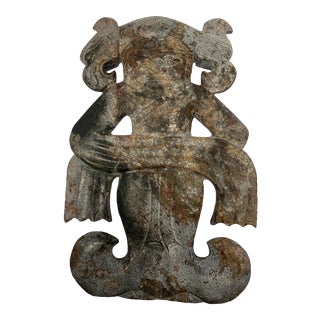 Ancient Serpentine Ribbon Dancer Statue For Sale