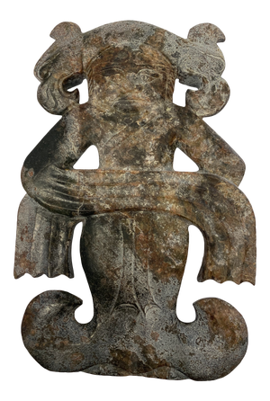 Ancient Serpentine Ribbon Dancer Statue