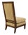 This Baker style accent chair features a tall, gently angled back and a sturdy wooden frame with clean, classic lines. The...