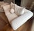 Beige Pair of Kreiss Giverny Cream Chenille Upholstery Loveseats For Sale - Image 8 of 12