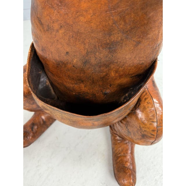 Brown Leather Magazine Pouch Kangeroo by Dimitri Omersa, Spain, 1970 For Sale - Image 8 of 18