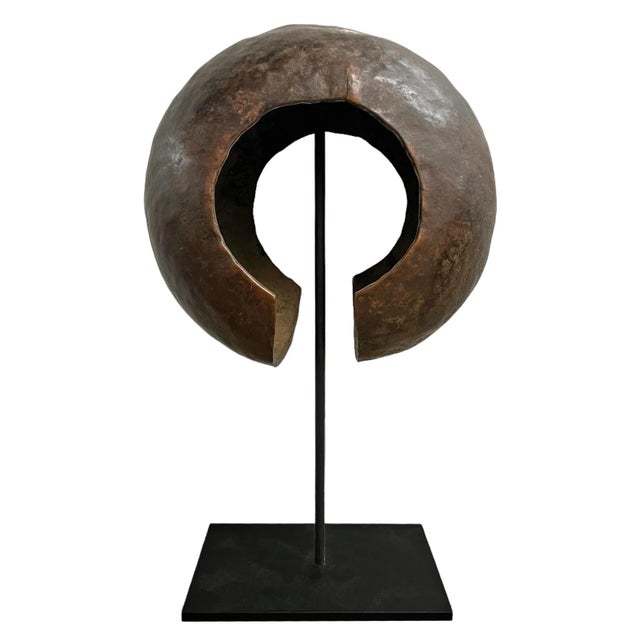 Tribal Pair of 20th Century Mbole Currency Pieces on Custom Mounts For Sale - Image 3 of 12