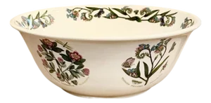 Portmeirion Botanic Garden Rosa Canina / Dog Rose Large Serving / Mixing Bowl 11"