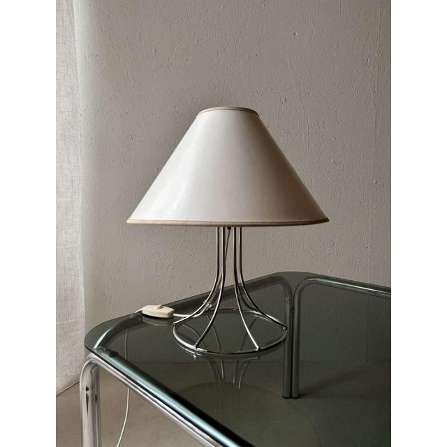 Contemporary Chrome Ackord Table Lamp by Bent Boysen for IKEA, 1980s For Sale - Image 3 of 7