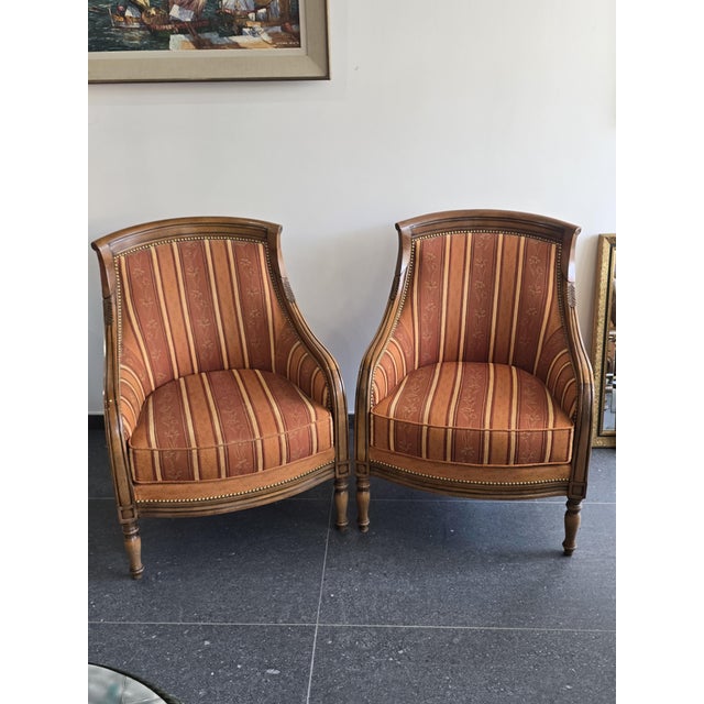 Wingback Armchairs from SE Manufacture, 1980s, Set of 2 For Sale - Image 14 of 18